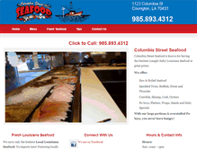 Tablet Screenshot of columbiastreetseafood.com